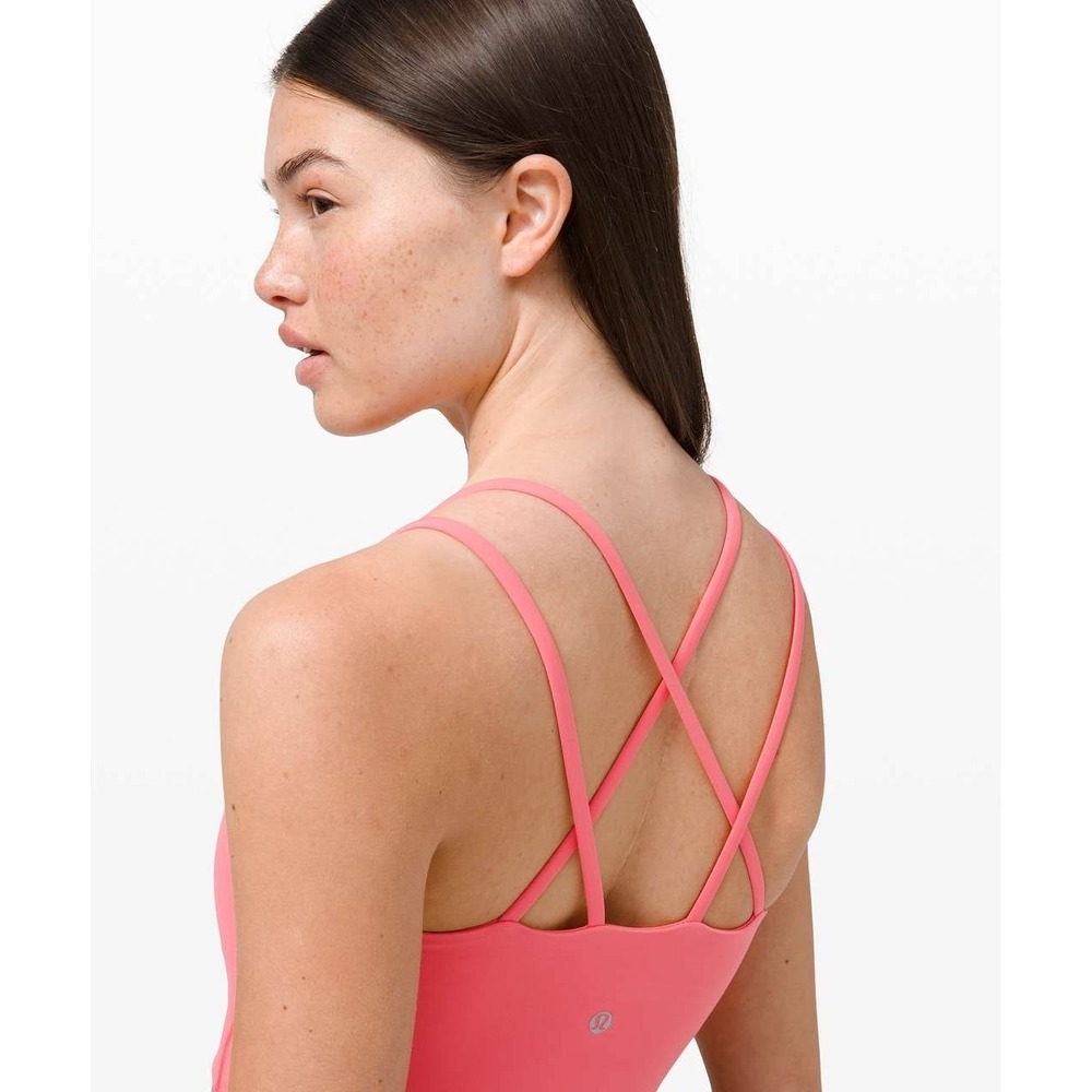Lululemon Like a Cloud Longline Bra‎ Light Support, B/C Cup Guava Pink
